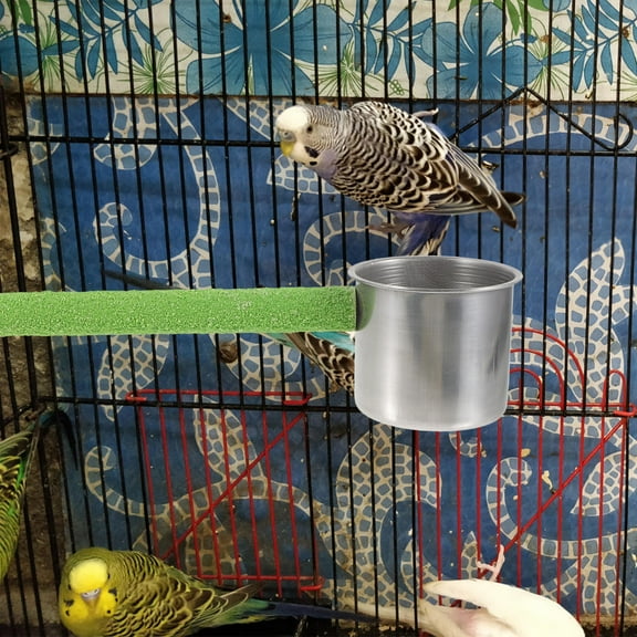 YSNOOWE Parrot Swing Perch Stainless Steel Small Birds Resting 1Set 8.7x2.8in