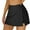 Black-a, variant on Female side split Swim Skirts Swimming Culottes Leakproof Build-In Brief Skort Bikini Tankini Bottom for Women Beachwear Bathing Suit Bottoms M