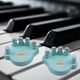 thumbnail image 4 of 1 par de entrenadores de dedos para piano, correctores de dedos para entrenamiento de fuerza con azul, 4 of 9