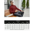 thumbnail image 4 of Coshow Men's Turtleneck T shirt Casual Lightweight Cotton Slim Fit Basic Pullover Tops, 4 of 5