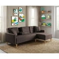 thumbnail image 1 of Sala Modular Reversible Makora Kendall Con Memory Foam, Color Chocolate, Lino Respaldo Reclinable De 3 posiciones., 1 of 10