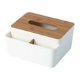 thumbnail image 2 of Cqxid Storage Case Under $10 Home & Garden Home Textile Storage Tissue Box Cover Plastic Rectangular Facial Tissue Holder Dispenser With Storage For Bathroom Living Room Kitchen Home, 2 of 7