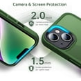 thumbnail image 5 of for iPhone 14/13 Case, [Support Wireless Charging] Soft Silicone Slim Anti-Scratch Case for iPhone 14/13 6.1 inch, Green, 5 of 13