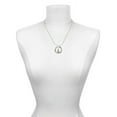 thumbnail image 3 of Delight Jewelry Silvertone 3-D Dreidel - Hockey Ring Charm Necklace, 18", 3 of 4