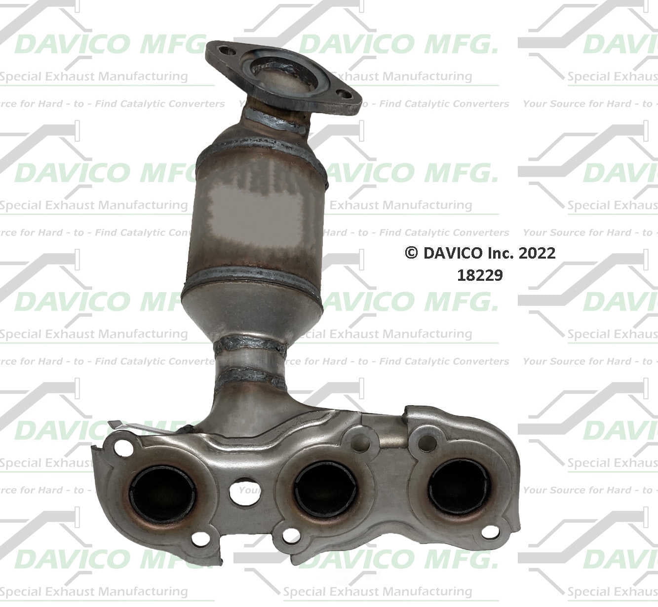 Davico 18229 Catalytic Converter, OE Replacement, Front, Passenger Side Fits select: 2002-2006 TOYOTA CAMRY, 2002-2003 LEXUS ES