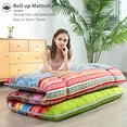 thumbnail image 5 of Boho Futon Pads Retro Floral Kids Floor Mattress 3" Memory Foam Twin Microfiber Cotton Futon Pad, 5 of 8