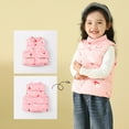 thumbnail image 5 of Esaierr 2-10 Years Boys Girls Sleeveless Jacket down Vest for Kids Baby,Fall Winter Printed Stand Collar Waistcoat Outerwear Coats with Pockets, 5 of 9