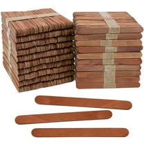 CraftySticks- 1000 Pack 4.5 Inch Brown Popsicle Sticks for Crafts, Colored Wooden Craft Sticks for Kids Crafts, STEM Basics and DIY