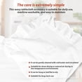 thumbnail image 6 of Tcwhniev Cotton Ruffled Table Runner 13.7x71 Inch, Rustic Farmhouse Decor for Wedding, Birthday Party & Kitchen Table,White, 6 of 11