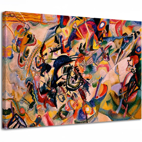 Abstract Colorful Canvas Wall Art, Modern Expressionism Print, Vibrant Contemporary Home Decor