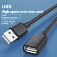 thumbnail image 2 of Cable de extensión USB de 0,5/1/2/3/5 M, Cable de datos 3,0 para ordenador portátil, TV, SSD 3 0, conector macho a hembra para impresora de cámara de ordenador, 2 of 5