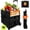 Black-3, variant on Folding Utility Cart 10.57gal/11.89gal/17.17gal with/without Lid - Portable Rolling Crate Handcart Shopping Trolley Collapsible Tool Box, Shopping Basket on Rotate Wheels, for Grocery, Office