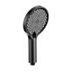thumbnail image 2 of ER Juego de cabezal de ducha de mano Cabezal de ducha floral Ducha Chorro grande Pulverizador de mano Galvanizado Negro brillar Electrónica, 2 of 5
