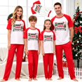 thumbnail image 6 of XUNKUSGA Matching Family Christmas Pajamas Set Classic Print Short Sleeve Top and Long Pants Sleepwear sets Matching Xmas Jammies for Family Photoshoot Home Lounging,Size 11-12 Years, 6 of 7
