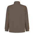 thumbnail image 5 of Women's Sherpa Lined Zip Up Jacket, Plush Fleece Coat with High Neck, Winter Warm Fuzzy Outerwear, Embroidered Hoodie Cardigan, Soft Thermal Long Sleeve Coat, Cozy Loungewear Coffee L, 5 of 10