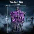 thumbnail image 5 of AGCAN 2 Pack Hanging Skeleton Decorations, Hanging Light Ghost, Articulated Arms with Hanging Ropes, Scary Halloween Haunted House Prop for Indoor Outdoor Yard Porch, 5 of 7