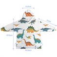 thumbnail image 7 of White Realistic Dinosaurs Pattern Blanket Hoodies for Kids 6-13YR Oversize Wearable Blanket Hoodies for Boys Girls Teens, 7 of 7