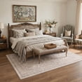 thumbnail image 2 of KUETH 3X5 Vintage Area Rugs Machine Washable Rugs for Living Room, Non Slip Flat Pile Rug with Rubber Backing, Persian Rug for Entryway Bedroom Dining Room Home Office, 2 of 4