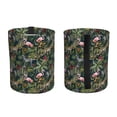 thumbnail image 2 of Naloa Flamingos And Palm Leaves Car Trash Can Garbage Car Accessories Trash Can Car Waste Bin for for Driver and Passenger Any Vehicle, 2 of 7
