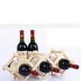 thumbnail image 5 of landege Solid Wood Folding Wine Racks Foldable Wine Stand Wine Holder for Kitchen Bar Display Shelf (10 Bottles, Burlywood), 5 of 10