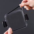 thumbnail image 4 of 6 Pack 700Ml Kitchen Food Storage Box Organizer Container Set Empty Seal Lid Clear Square, 4 of 5