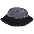 thumbnail image 5 of CoCopeaunt Denim Bucket Hat Frayed Edge Fisherman Hat for Women Men Summer Casual Jean Fisherman Cap Outdoor Beach Sun Hats, 5 of 7