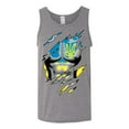 thumbnail image 4 of Ukrainian Muscle Skin Beast Mode Mens Graphic Tank Top, Heather Grey, Large, 4 of 4