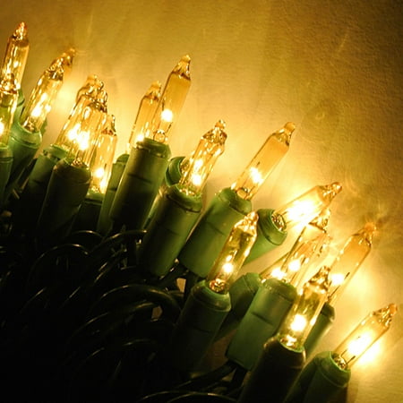 100 yellow mini lights green cord christmas lights 100 yellow mini lights green cord christmas lights
