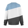 thumbnail image 5 of Women's Long Sleeve Shirts Casual V Neck Pullover Sweatshirts Trendy Striped Plus Size Tunic Tops Spring Going Out Top, 5 of 6