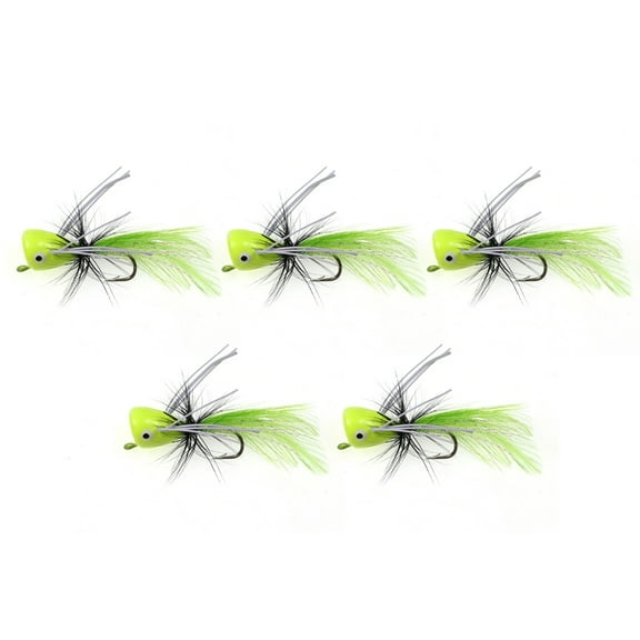 Fly Fishing Popper Topwater Fishing Lures Popping Lure Fly Popper Lures