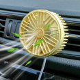 thumbnail image 3 of Ventilador de ventilación de aire para automóvil, rotación USB 360, accesorio colorida firmemente , para automóvil, camión, , AMARILLO Baoblaze Ventiladores de coches eléctricos, 3 of 8