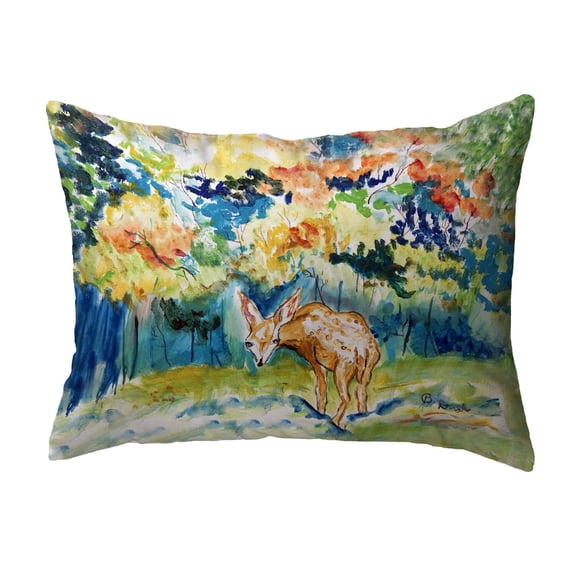 Betsy Drake Interiors Fall Fawn No Cord Pillow 16x20