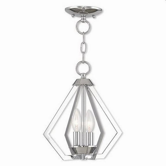Modern Contemporary Two Light Chandelier-Polished Chrome Finish Bailey Street Home 218-Bel-2255815