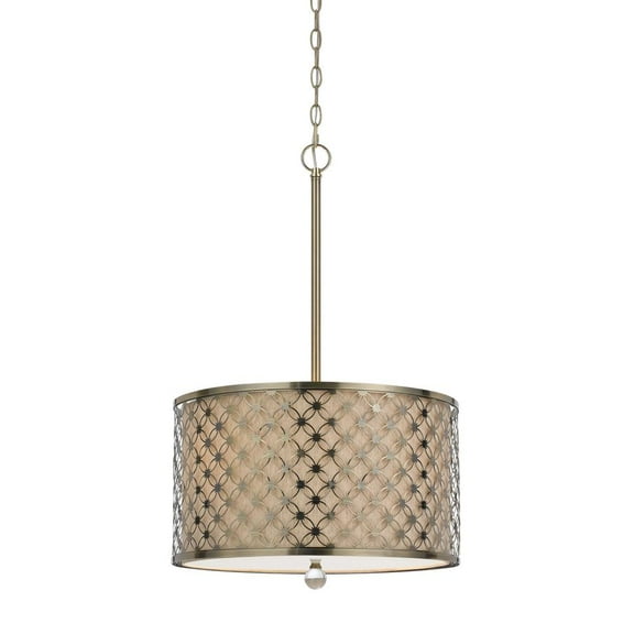 Cal Lighting 60W X 3 Myrtle Metal Pendant