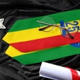 thumbnail image 5 of Class of 2025 Ethiopia Flag Graduation Stoles Shawls Sash International Study Graduate Scarves, 5 of 5