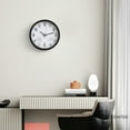 thumbnail image 6 of Clockswise 12-inch Non-Ticking Quartz Wall Clock with Thermometer & Hygrometer - Battery Operated Plastic Analog Clock for Temperature & Humidity Monitoring - Ideal for Home, Office or School, Black, 6 of 8