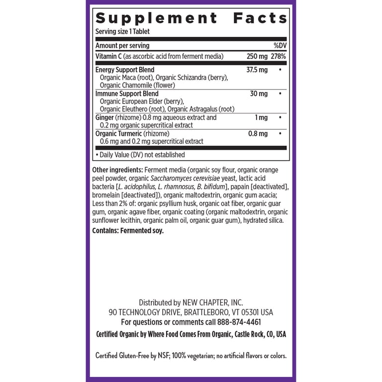 Vitamin C Plus Elderberry Immune Support Tablets photo 6