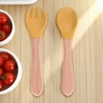thumbnail image 2 of Ensemble de Couverts de Cuisine avec Poignée en Bois Fourchette Cuillère Finition Lisse Durable pour Repas Camping Voyage, 2 of 5