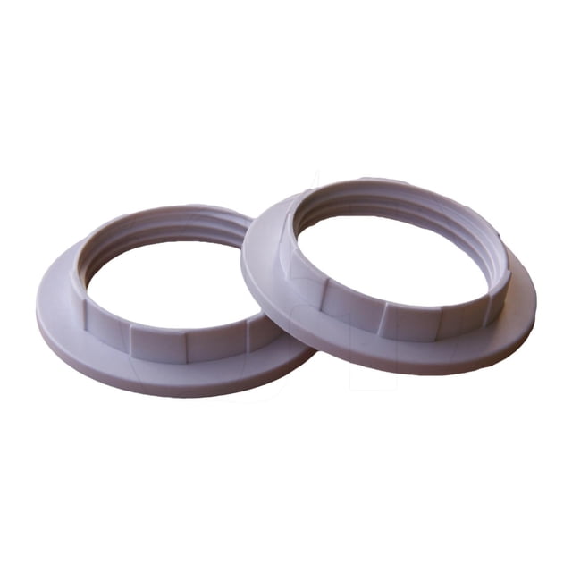 S SERENABLE 2Pcs Lamp Shade Rings Retainer Rings Light Socket Rings for E27 or E26 Model white