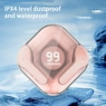 thumbnail image 5 of Oggfader Wireless Earbuds Wireless Ear Bluetooth Wireless Headphones Bluetooth Headphones Noise Cancelling Headphones Transparent Air37 Sports Headphones Pink, 5 of 7
