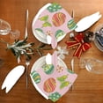 thumbnail image 4 of Coolnut Easter Cloth Napkins 1PCS,Easter Eggs and Cute Chicks Soft and Skin Friendly Dinner Napkins Washable for Dinner, Hotel,Reunion,BBQ Party, 4 of 7
