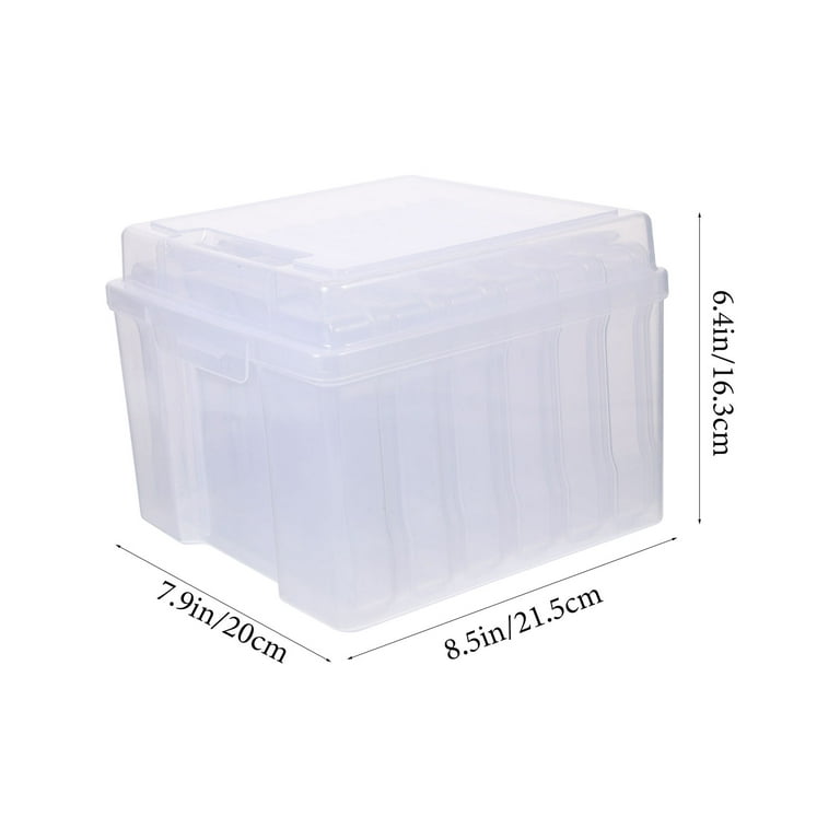 Lifewit Photo Storage Box 4 x 6 Photo Case, 18 Inner Photo Keeper, Clear,  Plastic Organizer Craft,Suitable for all ages 
