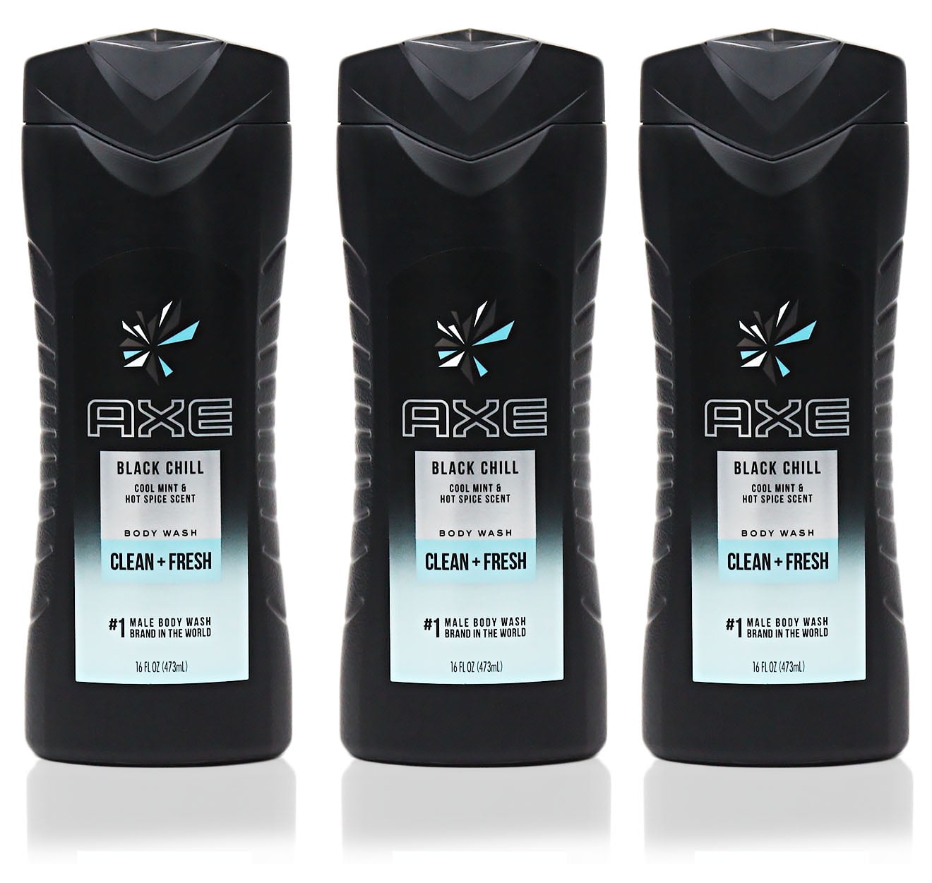 AXE BODY WASH BLACK CHILL Pack of 3