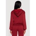 thumbnail image 5 of Women's Almost Famous Rhinestone Studded Fleece Pullover Hoodie, 5 of 5