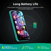 72GB WiFi Mp3 Player with Bluetooth, TIMMKOO 4.0 Full Touch Screen Mp3 Mp4 Player with Speaker, Portable HiFi Sound Digital Music Player with FM Radio, Recorder, Browser (Green)