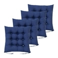 thumbnail image 1 of 4 piezas de cojín para silla de comedor, cojín para silla de cocina, relleno de poliéster suave Marina de guerra, 1 of 9