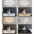 thumbnail image 4 of Q&S Modern LED Flower Shape Ceiling Light Dimmable Flush Mount Ceiling Lights Fixture for Bedroom Dining Room Living Room 25.2”, 4 of 8
