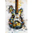 thumbnail image 3 of Abstract colorful guitar - 24"x36" canvas - Print on demand, 3 of 5