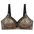 thumbnail image 3 of Penkiiy Women Bras Woman's Fashion Plus Size Wire Free Comfortable Push Up Hollow Out Bra Underwear Gold Bras, 3 of 8