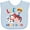 AE-Light Blue, variant on Inktastic Farmer Tractor EIEIO Little Bro Boys Baby Bib